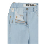 Aspesi Jeans Tinta Unita con Girovita Regolabile per Bambina S25083PLJ0042 AZZURRO ASPESI 