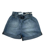 Mini Banda Short In Denim Tinta Unita per Neonata 3B735X BLU MINI BANDA 