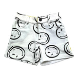 Marc Jacobs Shorts Plain With Smile Print And Adjustable Waist White For Baby Girls