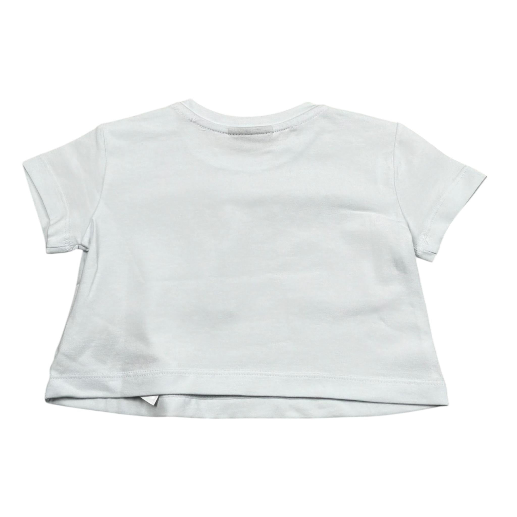 Marc Ellis T-Shirt Girocollo Tinta Unita con Brillantini per Neonata JMNTS16797N BIANCO MARC ELLIS 