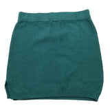 MARC ELLIS gonna in maglia tinta unita con logo Verde per Bambina JMJSK00099X VERDE MARC ELLIS 