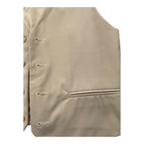 Paolo Pecora Solid Color Vest With Beige Buttons For Boys