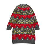 MOSCHINO abito in maglia tinta unita con stampa Grigio per Bambina HDV0H5 GRIGIO MOSCHINO 