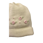 BABY LORD cappello tinta unita con ricami Panna per Neonata 645 PANNA BABY LORD 