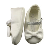 Light Colors Ballerina Solid Color With White Bow For Baby Girl
