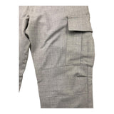 Eleventy Solid Color Pants With Adjustable Waistband Grey For Boys