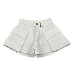 Fun & Fun Short Tinta Unita con Girovita Regolabile per Bambina FJSO01272 PANNA FUN & FUN 