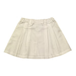 Aspesi Gonna Tinta Unita con Girovita Regolabile per Bambina S25014GN6058 BIANCO ASPESI 