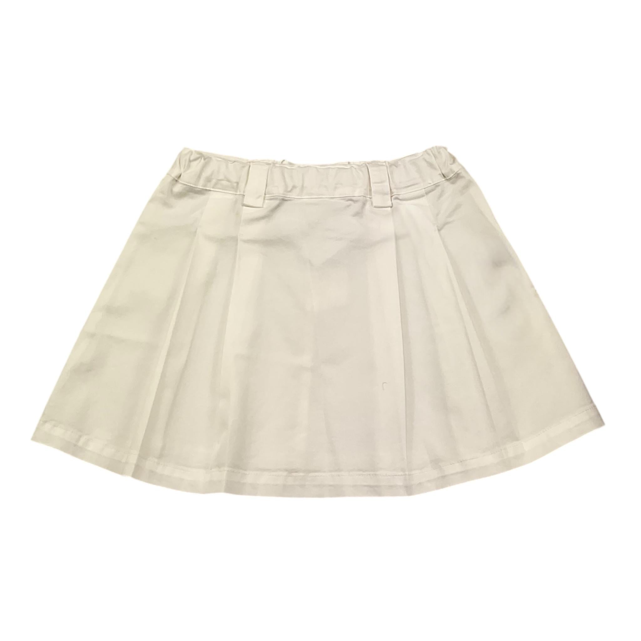Aspesi Gonna Tinta Unita con Girovita Regolabile per Bambina S25014GN6058 BIANCO ASPESI 