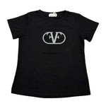 Fun & Fun T-Shirt Girocollo Tinta Unita con Stampa per Bambina FNCBTS14037 NERO FUN & FUN 