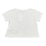 Pepe Feamo T-Shirt Tinta Unita con Applicazioni per Bambina PG503155 BIANCO PEPE FEAMO 
