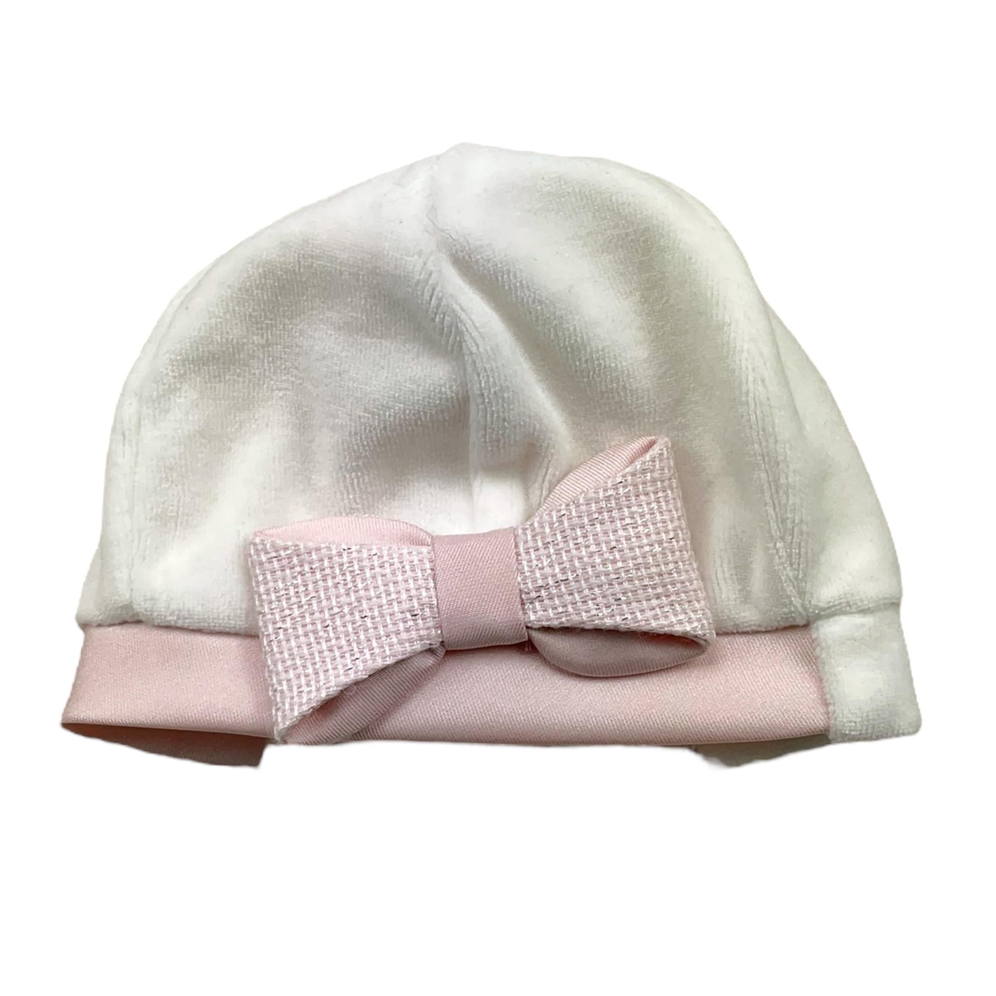 MINIMU' cappello tinta unita con fiocco Bianco per Neonata P39108 BIANCO MINIMU' 
