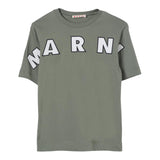 MARNI t-shirt girocollo tinta unita con stampa Verde per Bambino M01265 VERDE MARNI 