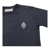 YES LONDON t-shirt girocoll tinta unita con logo Nero per Bambino JR2105 NERO YES LONDON 