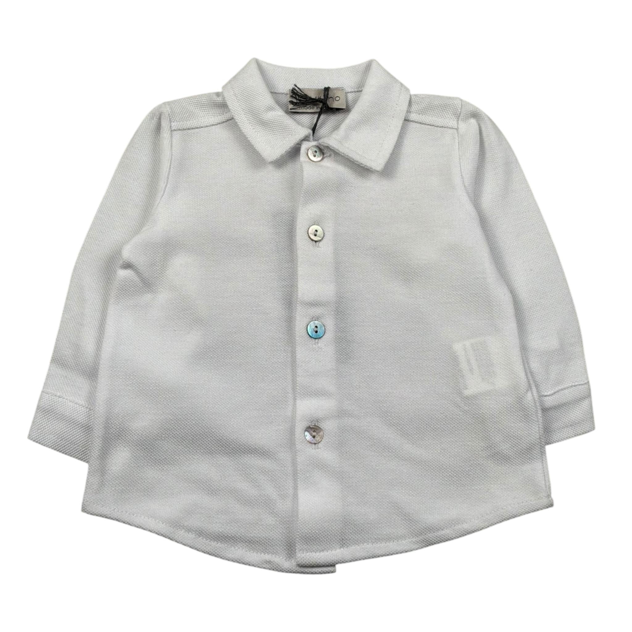 J.O. Milano Camicia Manica Lunga tinta unita Bianco per Neonato 576Z7 BIANCO J.O. MILANO 