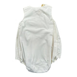 Elisabetta Franchi Pagliaccetto Tinta Unita Giromanica per Neonata ENPG050 BIANCO ELISABETTA FRANCHI 