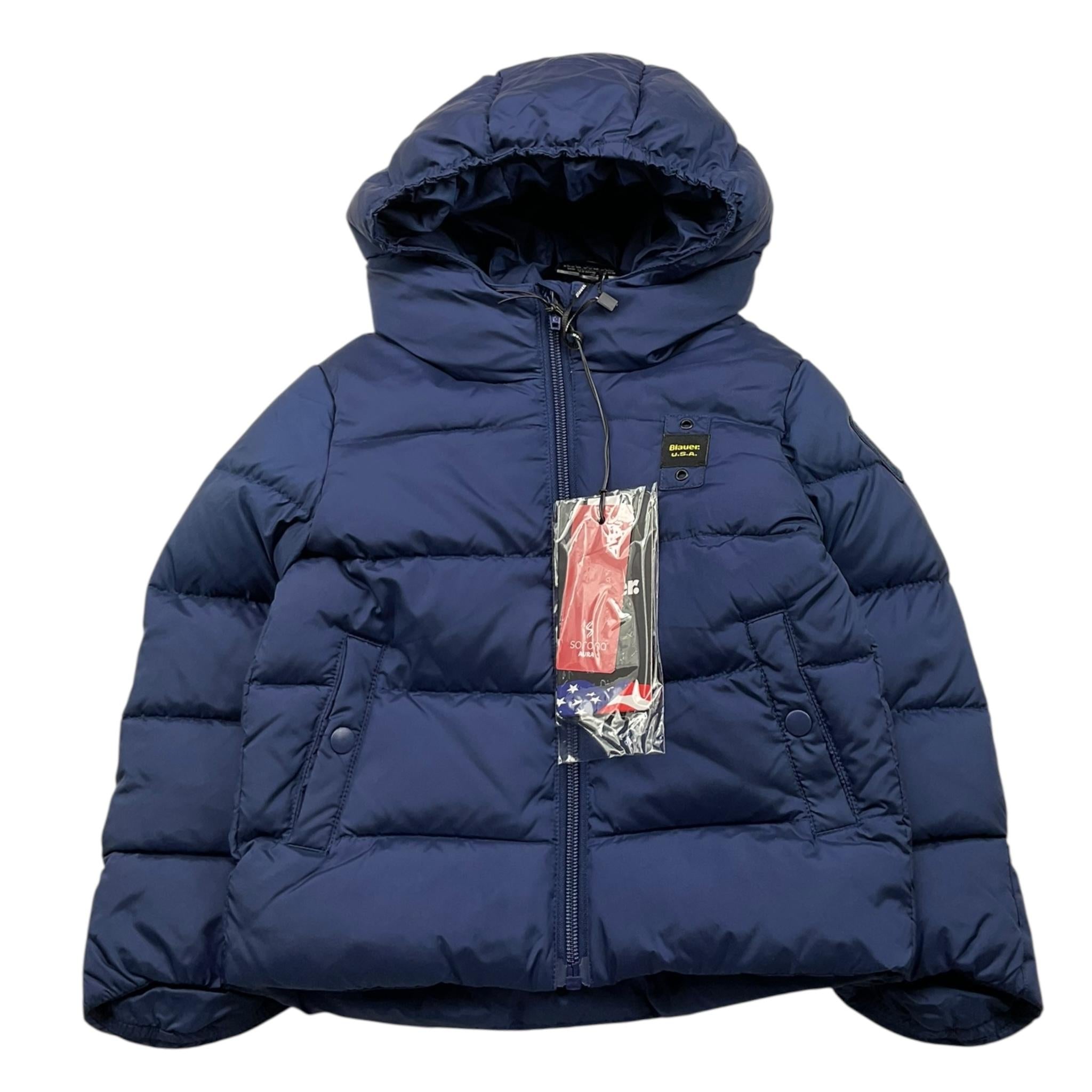 BLAUER giubbino tinta unita con cappuccio Blu per Neonato 24WBBXC02549 BLU BLAUER 