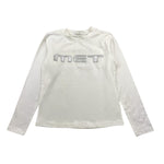 MET shirt girocollo tinta unita con stampa Bianco per Bambina ME592 BIANCO MET 