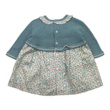 MAYORAL abito bicolore con fatasia Azzurro per Neonata 2886 AZZURRO MAYORAL 