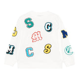Stella Mccartney Felpa Girocollo Tinta Unita con Stampa per Bambino TW4R10 BIANCO STELLA McCARTNEY 