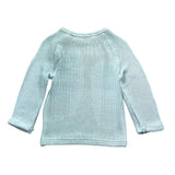Bamboom+Babies Solid Color Button Up Sweater Blue For Newborn