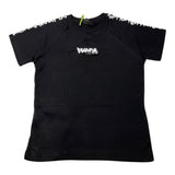 Disclaimer Black Contrast Print Plain T-Shirt For Boys
