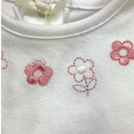 MINI BANDA shirt girocollo tinta unita con applicazioni Bianco per Neonata 3A767 BIANCO MINI BANDA 