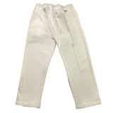 Manuel Ritz Solid Color Pants With Elastic Waist White For Newborn