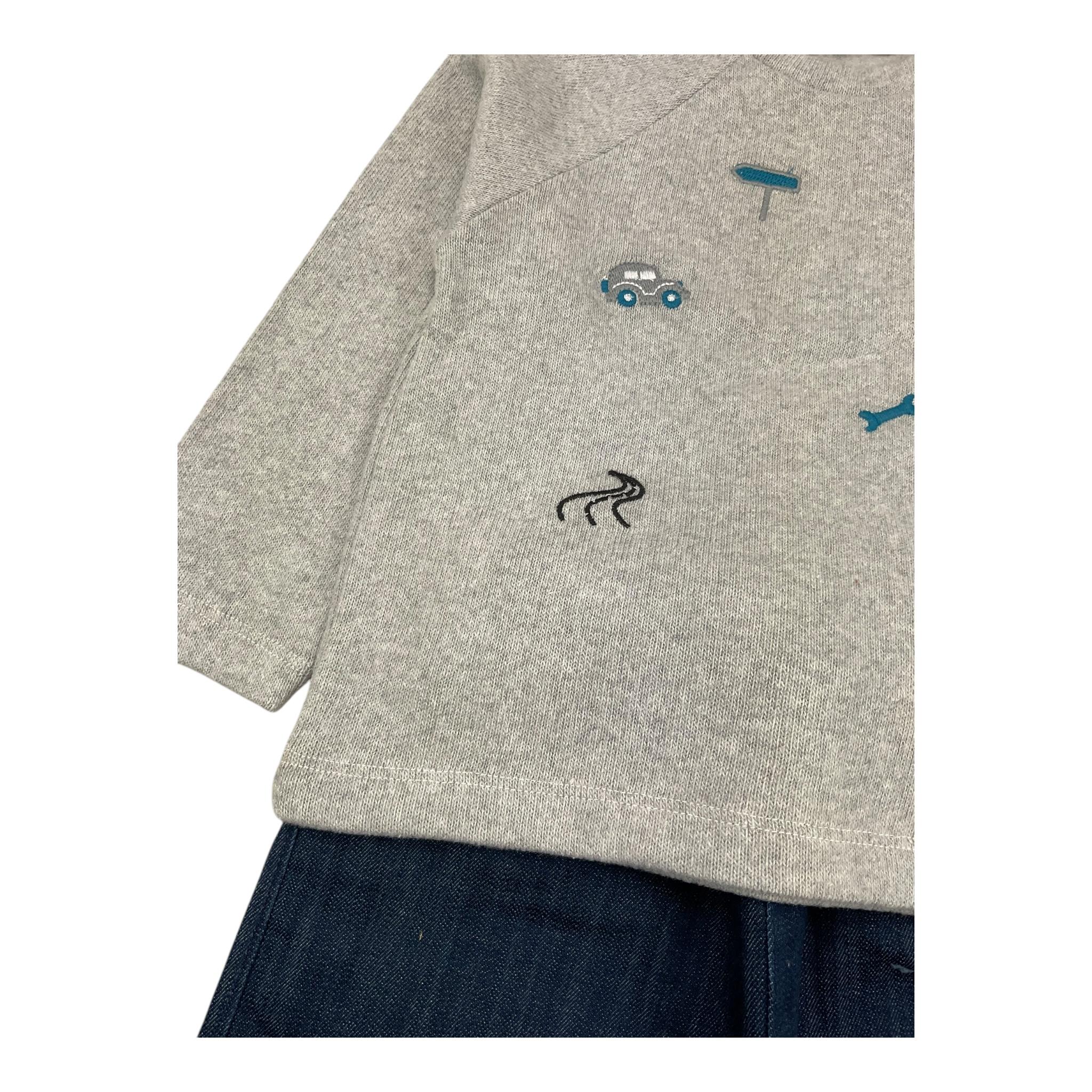 LALALU' completo 2 pezzi maglia-jeans Grigio per Neonato CTL002NN GRIGIO LALALU' 