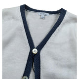 Baby A. Cardigan Tinta Unita con Profili In Contrasto per Neonato A2126 PANNA BABY A. 
