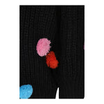 STELLA McCARTNEY cardigan tinta unita con applicazioni Nero per Bambina TV9C40 NERO STELLA McCARTNEY 