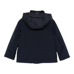 HERNO giubbino tinta unita con zip e cappuccio Blu per Bambino GI000071B BLU HERNO 