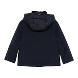 HERNO giubbino tinta unita con zip e cappuccio Blu per Bambino GI000071B BLU HERNO 