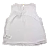 Fun &amp; Fun Plain Sleeveless Shirt With White Applique For Girls