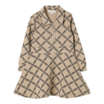 MICHAEL KORS abito tinta unita con zip logato Beige per Bambina R30164 BEIGE MICHAEL KORS 