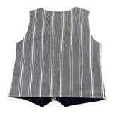 Emc Blue Striped Solid Color Vest for Kids