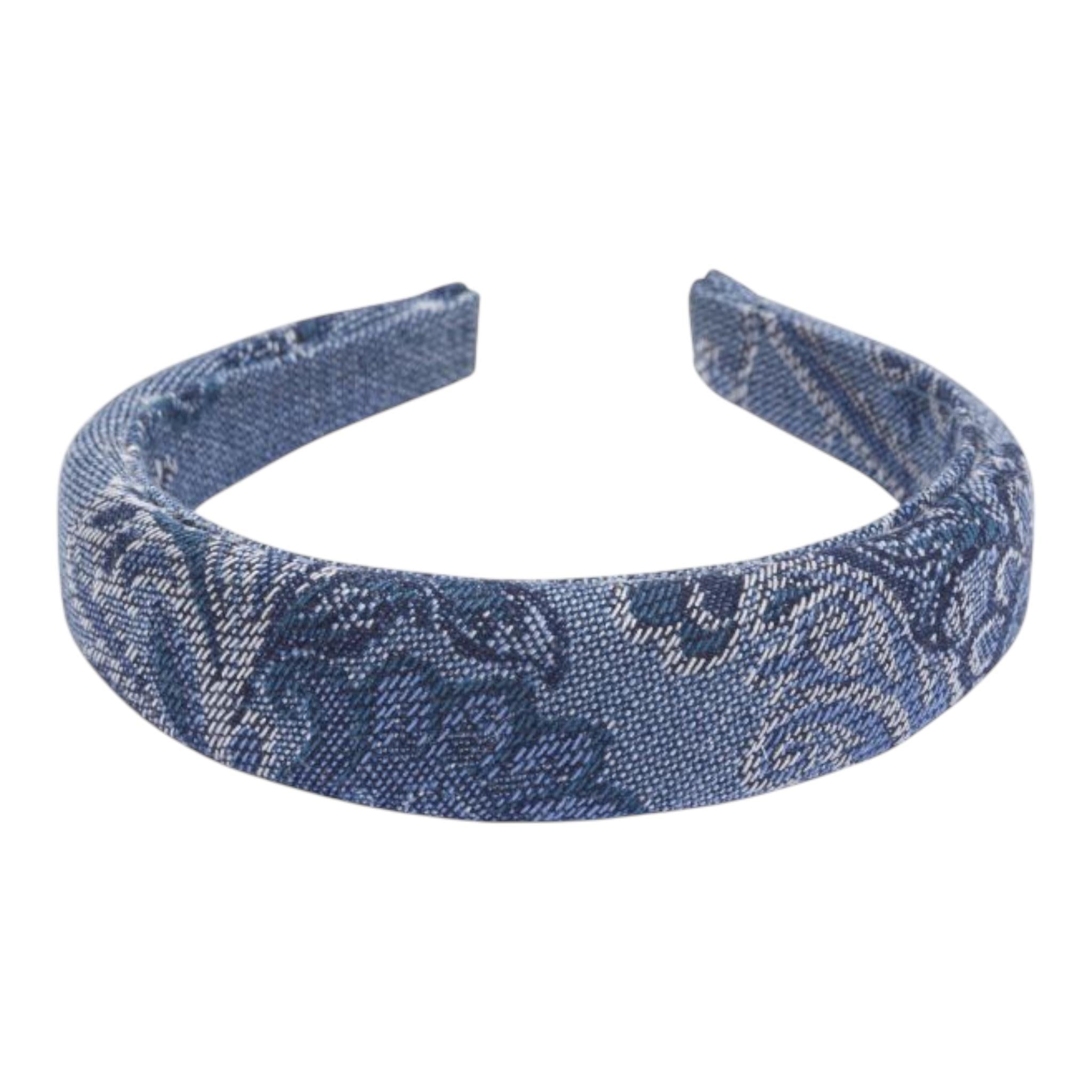 ETRO cerchietto in denim tinta unita Blu per Bambina GV0A44 BLU ETRO 