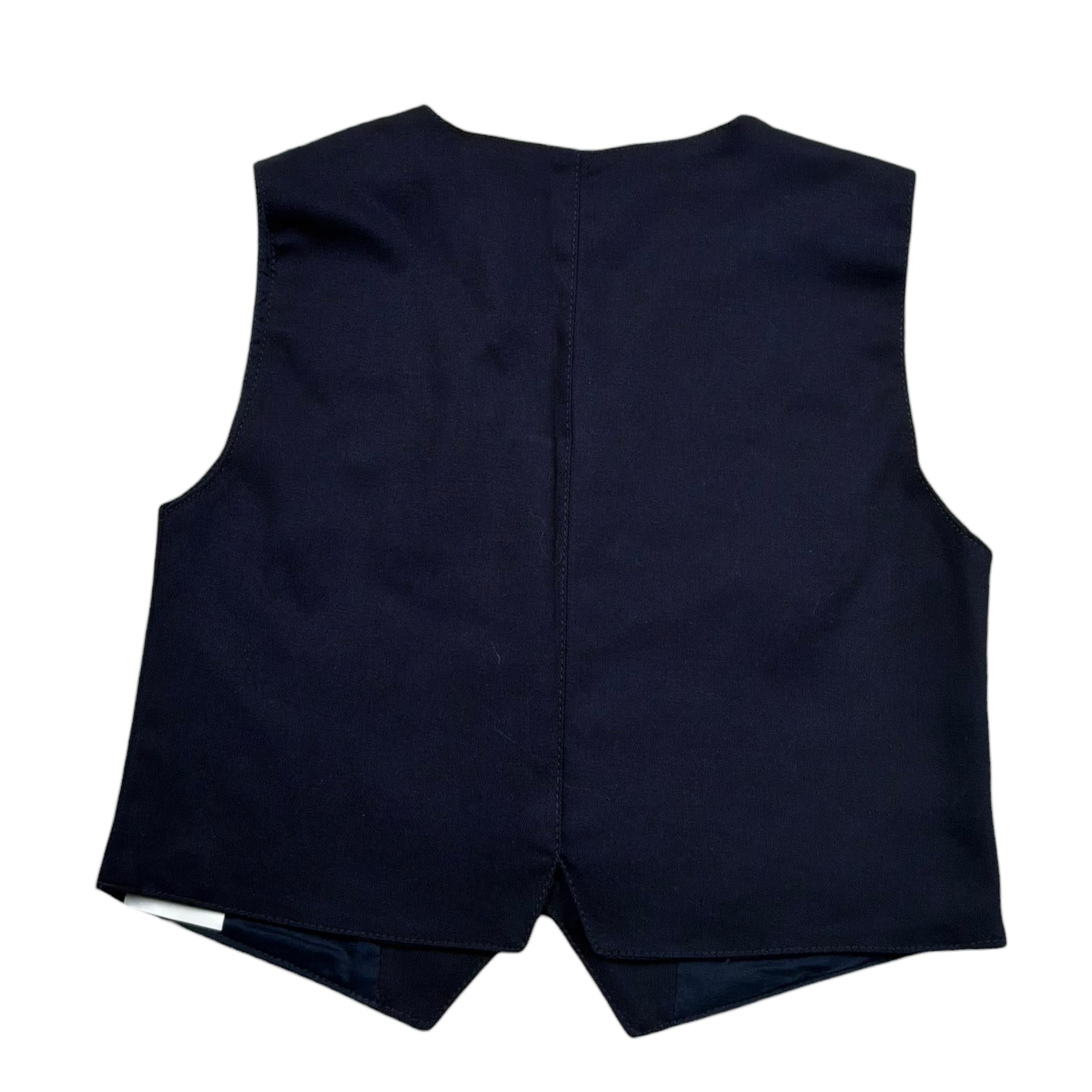 Aletta Gilet Tinta Unita con Bottoni per Neonato M22041N BLU ALETTA 
