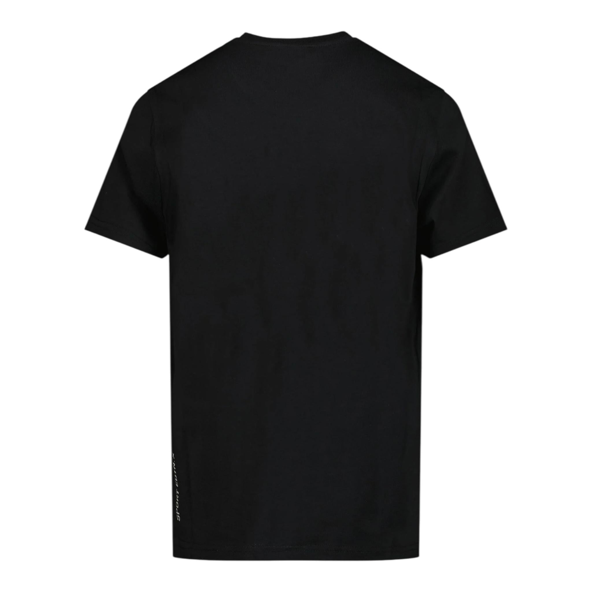 Dsquared2 T-Shirt Girocollo Tinta Unita con Stampa per Bambino DQ2525 NERO DSQUARED2 