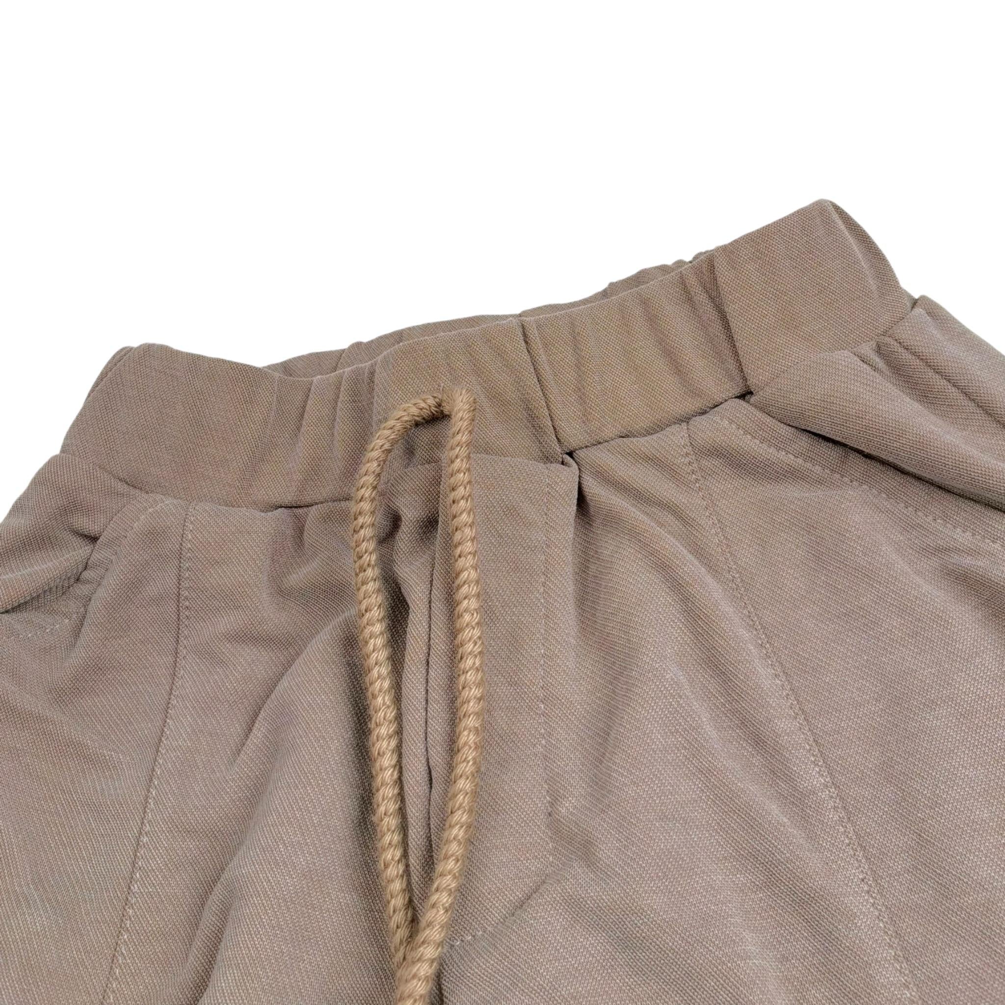 Lalalu' Pantalone tinta unita con Elastico In Vita Fango per Bambino PTL600PB FANGO LALALU' 