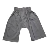 Pype Solid Color Pants With Elastic Waist Grey For Baby