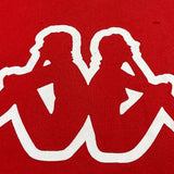 KAPPA felpa girocollo tinta unita con logo Rosso per Bambino 8031F0062 ROSSO KAPPA 