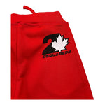 DSQUARED2 pantalone tuta tinta unita con logo Rosso per Neonato DQ2505 ROSSO DSQUARED2 