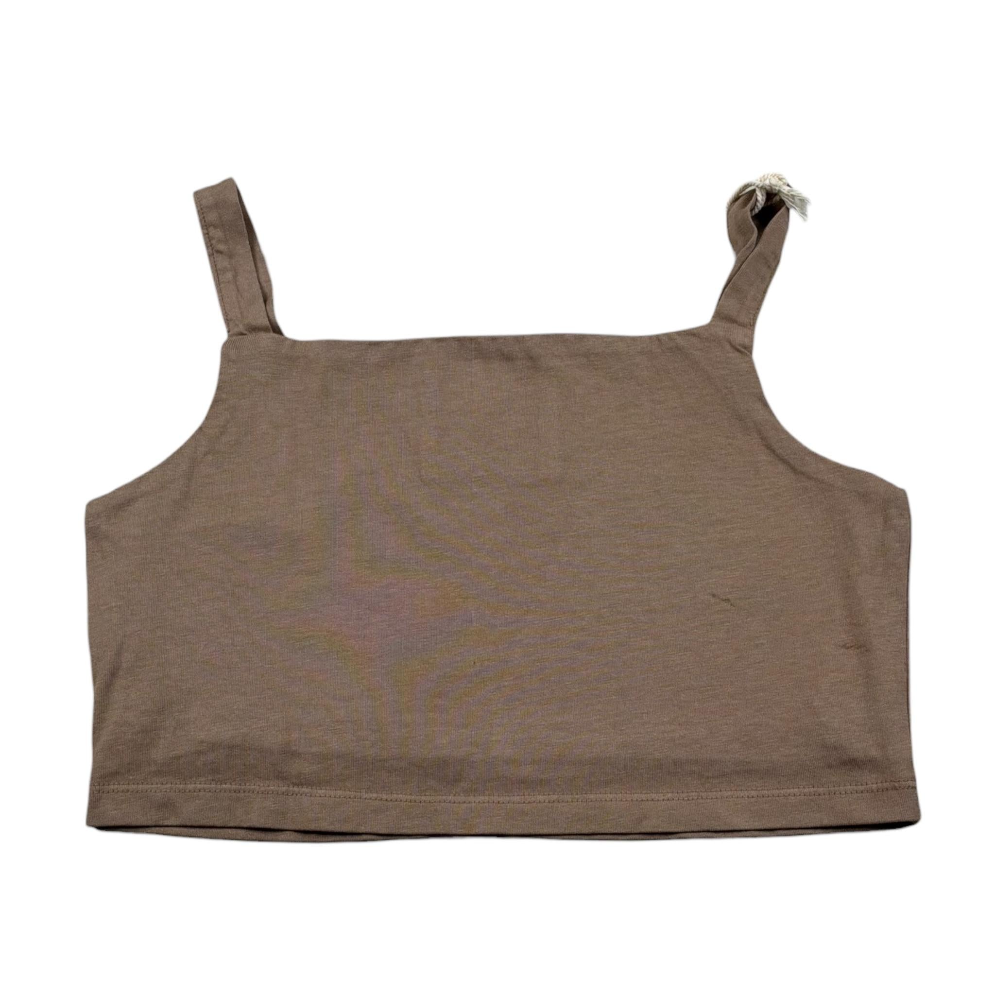 Dusty Color Top Tinta Unita per Bambina DJWS5004TP MARRONE DUSTY COLOR 