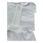 Le Bebe Completo 2 Pezzi Camicia-Culotte per Neonato LBB5383 PANNA LE BEBE 