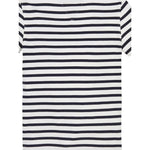 Tommy Hilfiger T-Shirt Girocollo Tinta Unita con Fantasia A Righe per Bambino KB0KB068799 BIANCO TOMMY HILFIGER 