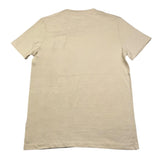 Dan John Solid Color Crew Neck T-Shirt With Beige Logo For Boys
