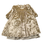 NANAN abito manica lunga in velluto Oro per Neonata I2352118P ORO NANAN 