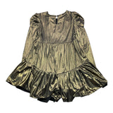 ANIYE BY GIRL abito tinta unita con balze Bronzo per Bambina 032457 BRONZO ANIYE BY GIRL 