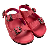 Gallucci Solid Color Sandals With Buckle Closure Pink For Baby Girl